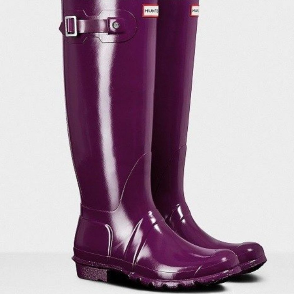 Hunter | Women's Original Tall Gloss Wellington Boots | Size 7